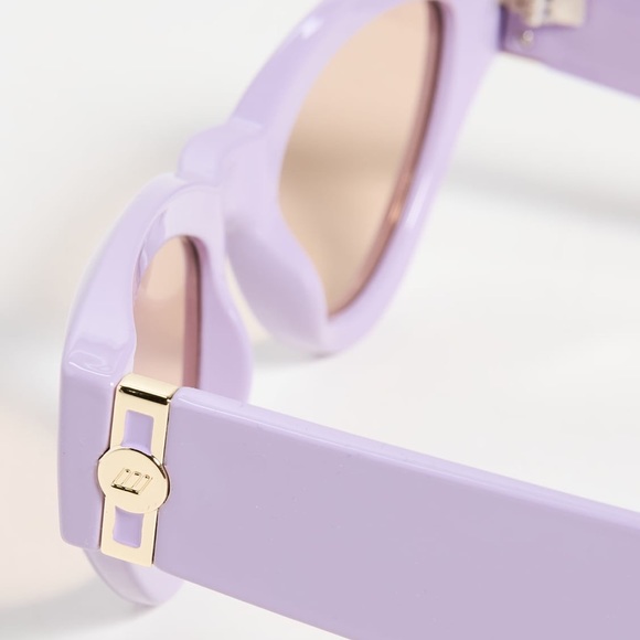 Le Specs Fanplastico Sunglasses Purple Lavender - Picture 5 of 5